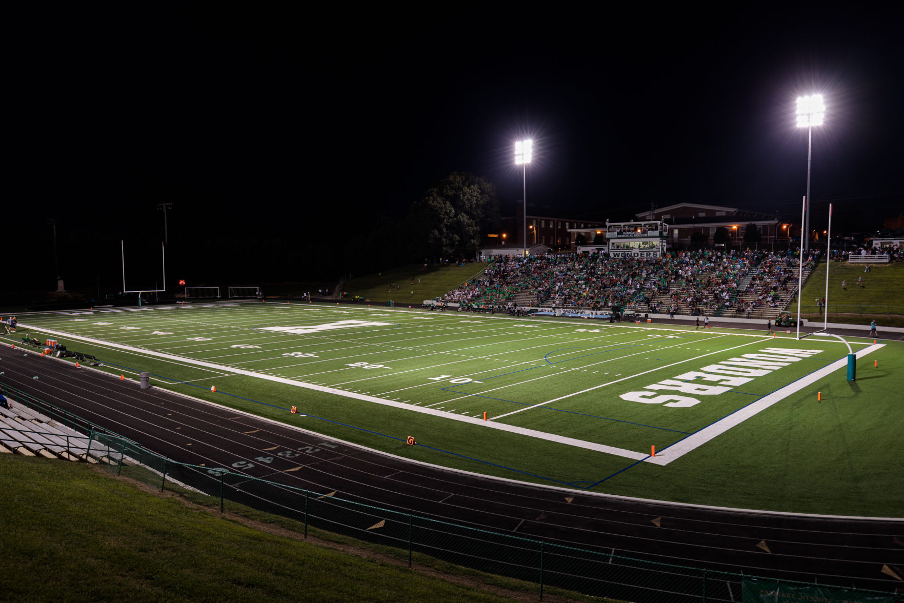 The A.L. Brown Wonders host the Gastonia Ashbrook Greenwave on a brand new field in their season opener.